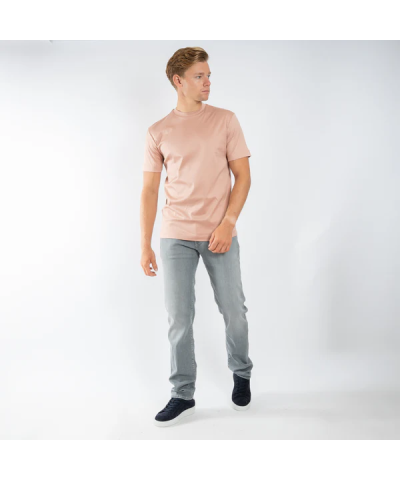 Valenza Interlock supima fitted t-shirt pink swan