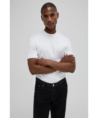 Valenza Interlock supima fitted t- shirt wit